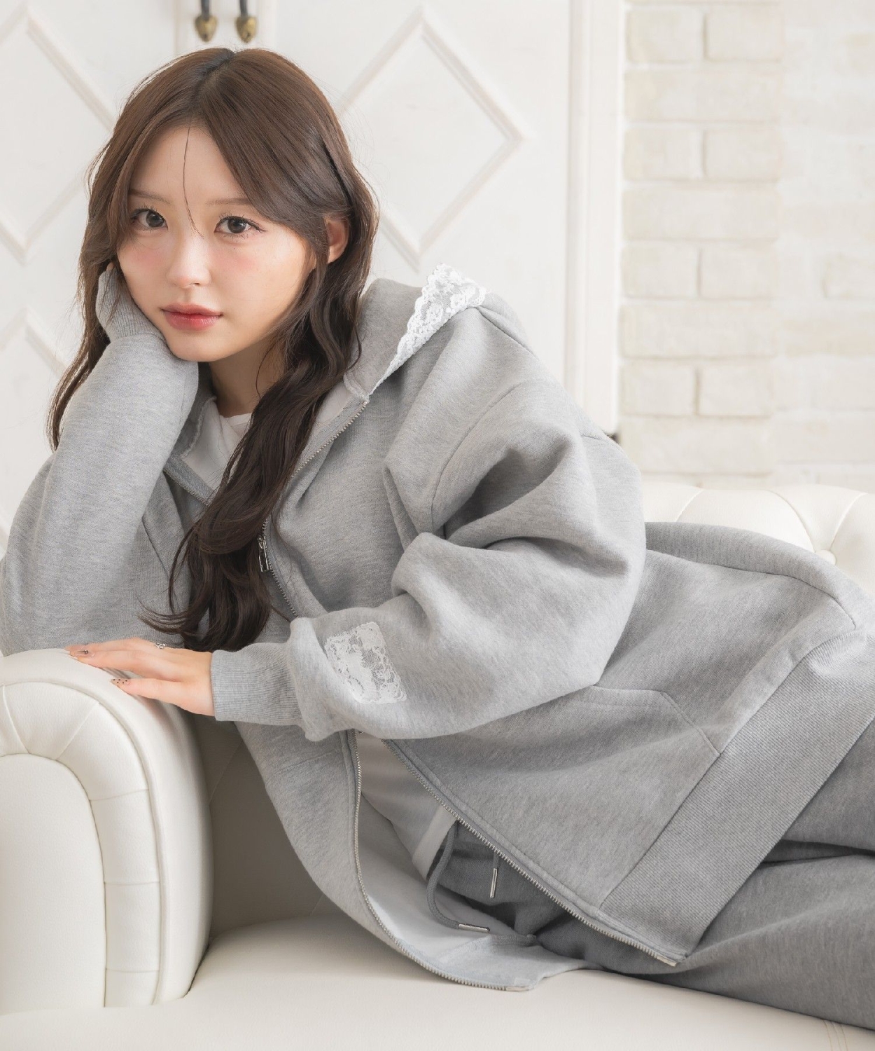 BIGシルエットパーカー|ems excite | RETRO GIRL ONLINE STORE レトロ