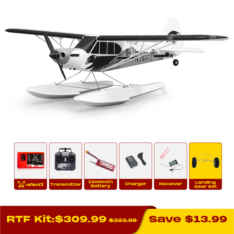 FMS PA-18 1300mm w/Reflex V3, PNP / RTF-HOBBY ZONE