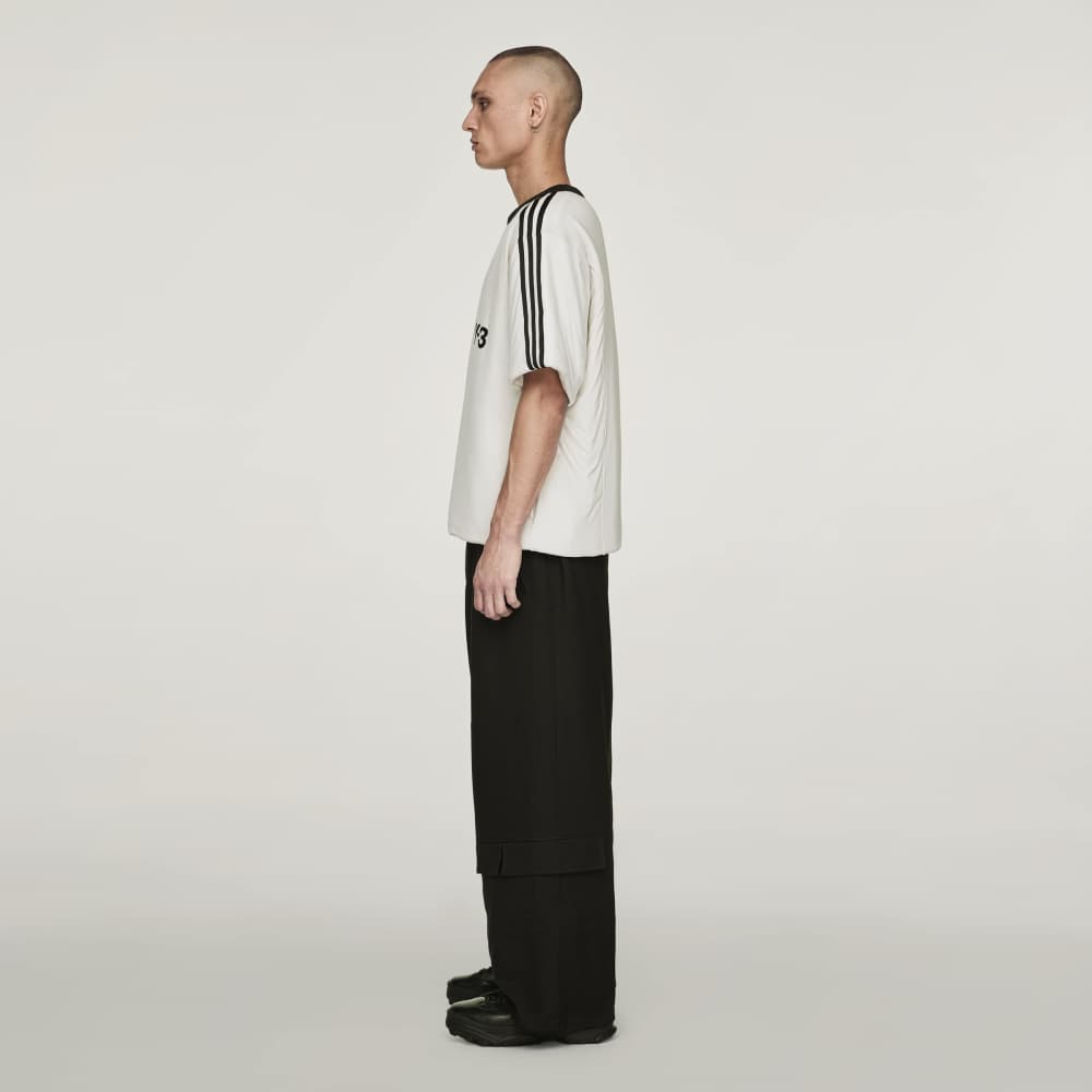Y-3 PADDED SHORT SLEEVE TEE 3-STRIPES Y-3│Y-3 ワイスリー
