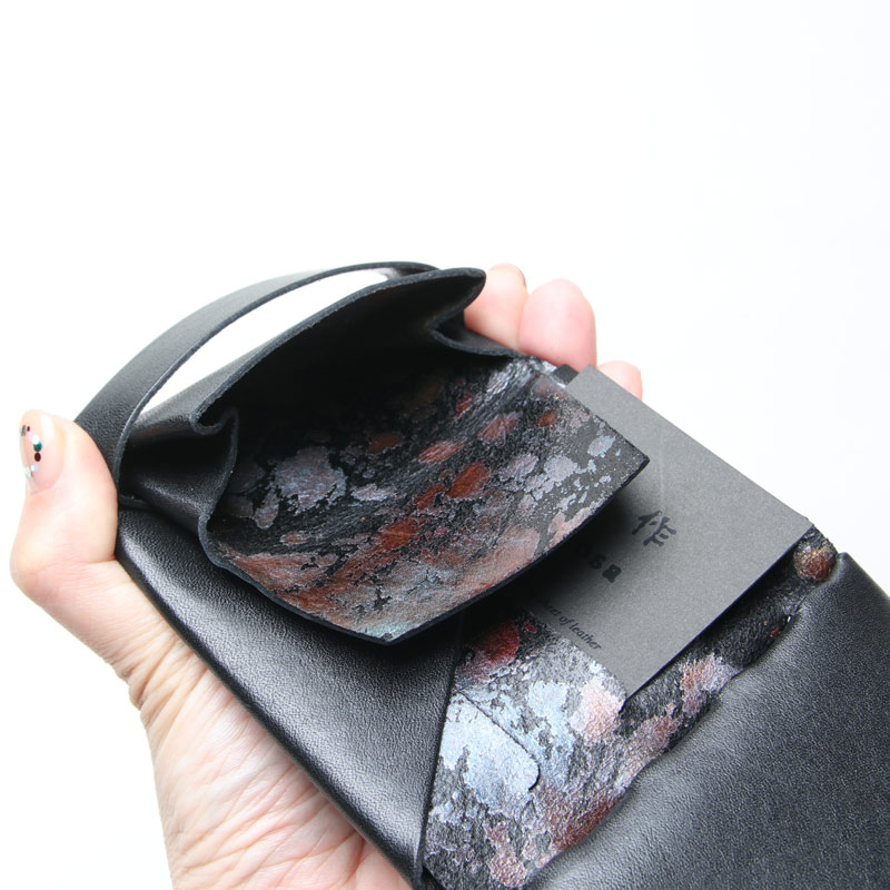 所作 (ショサ) Short Wallet #Black×Aurora / オーロラショート