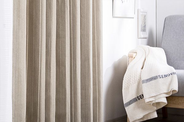 遮光カーテン ニューファイン ベージュ 100×210cm 2枚組 | カーテン