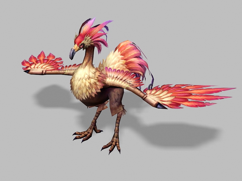 Red Chocobo Lowpoly 3d model 3ds Max files free download - CadNav