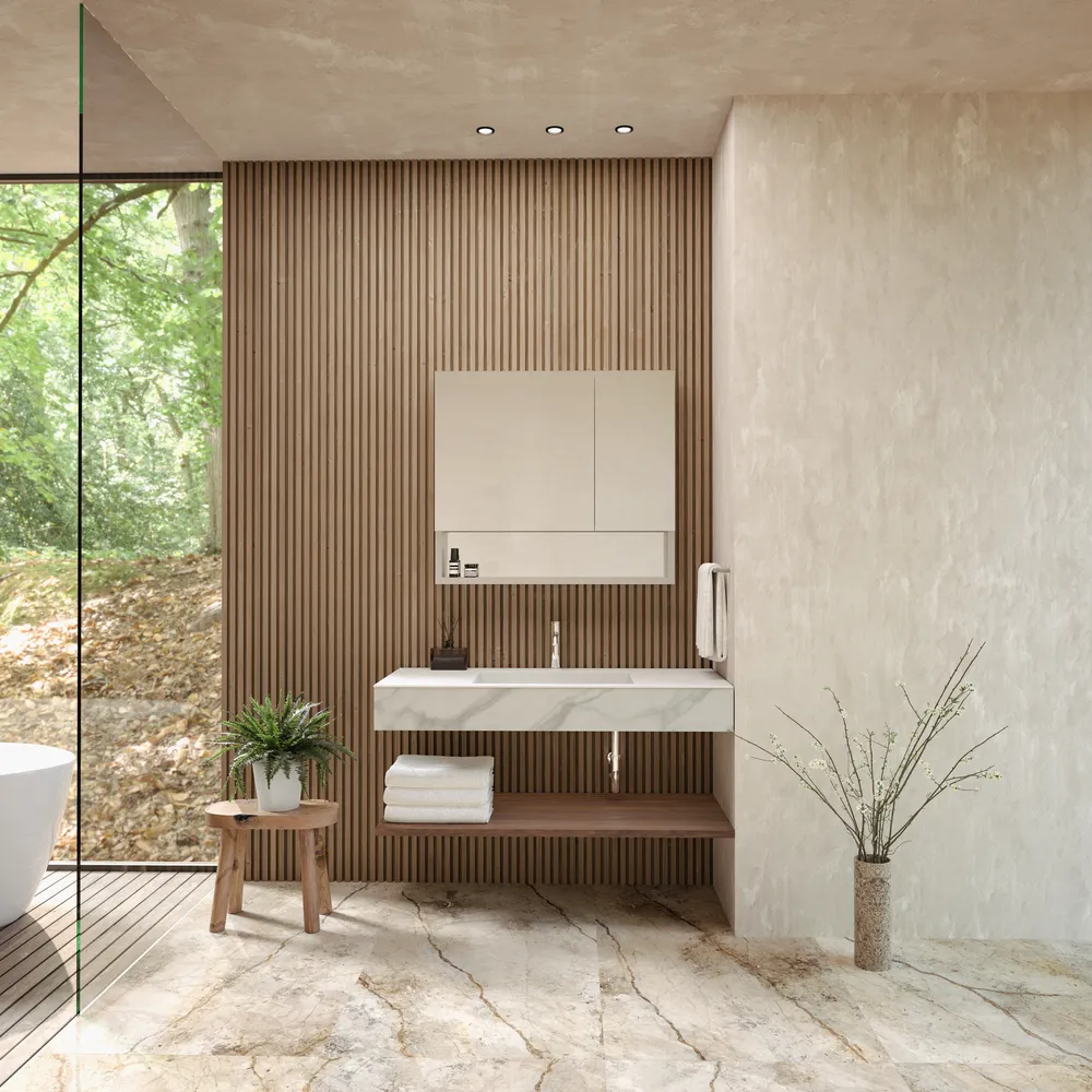 ラヴィタスW1200 ブラック×ウォールナット | 洗面台 | 住宅設備機器