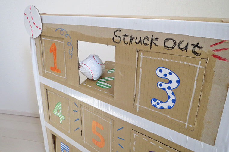 段ボールでストラックアウトを手作り！おうちで体を動かそう | Craftie