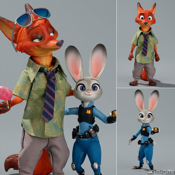 AmiAmi [Character & Hobby Shop] | Zootopia Nick & Judy 1/8 Action