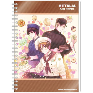 ヘタリア Axis Powers リングノート(A5サイズ) / 枢軸シェフ[ヒサゴ