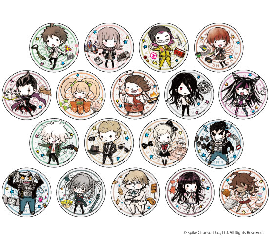 缶バッジ「ダンガンロンパ1・2 Reload」02/(グラフアート) 18個入りBOX