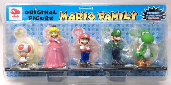 スーパーマリオブラザーズ オリジナルフィギュア マリオファミリー