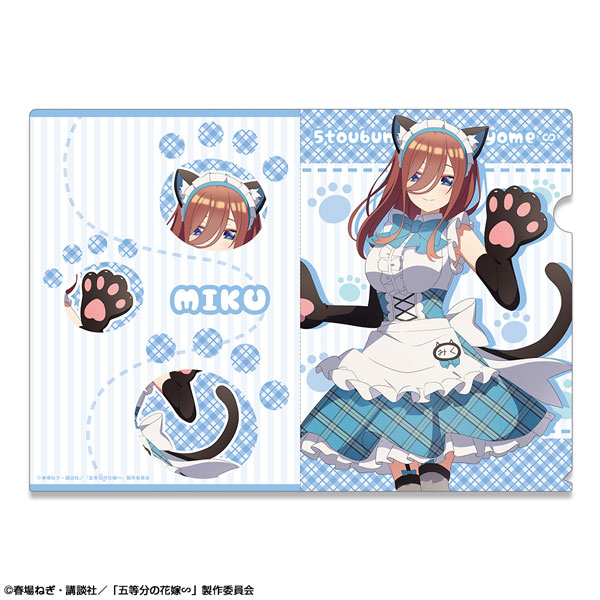 五等分の花嫁∽ クリアファイル デザイン03(中野三玖/猫耳メイドver