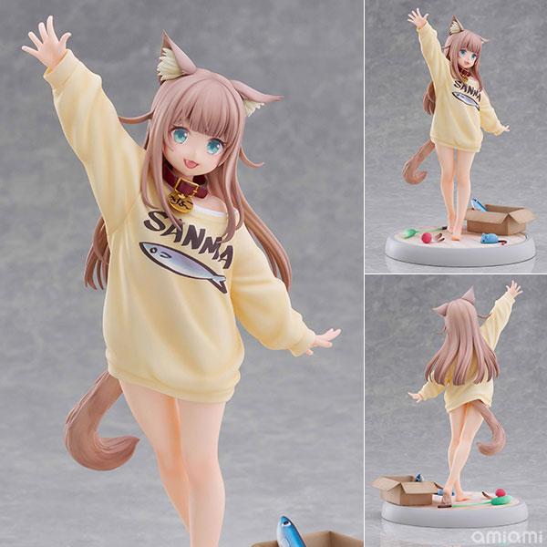 うちのねこが女の子でかわいい 「きなこ」～あそんでVer.～ 1/6 完成品