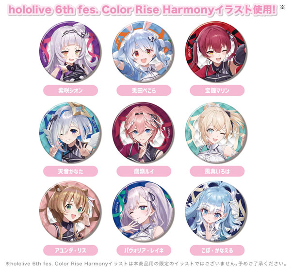 CANバッジ hololive 6th fes. Color Rise Harmony C BOX stage2 9個