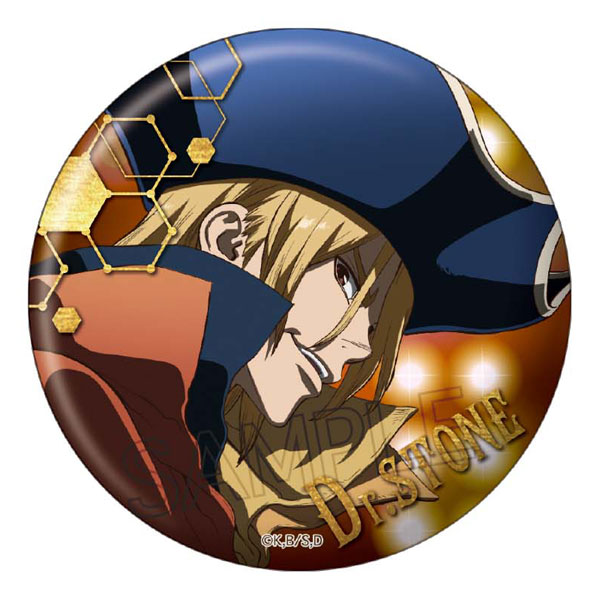 Dr.STONE 箔押し缶バッジ 七海龍水[ツインクル]《在庫切れ》