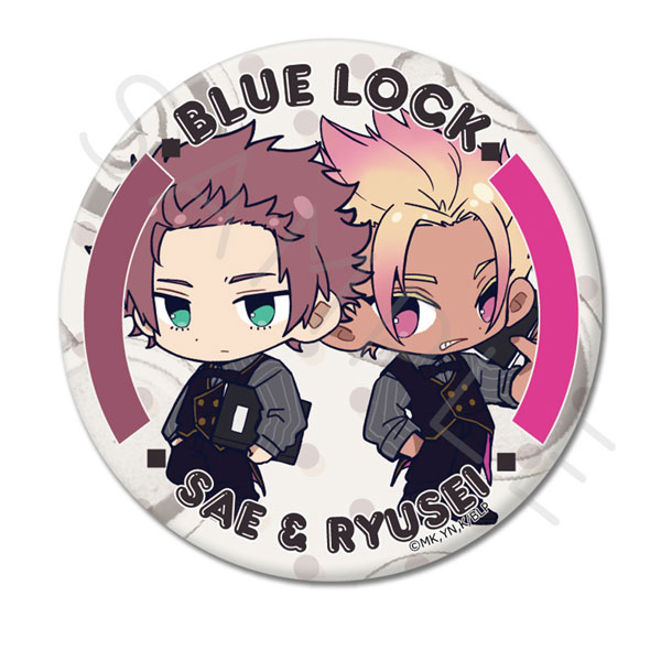 TVアニメ『ブルーロック』第10弾 丸形缶バッジ(75mm) WP (糸師冴＆士道