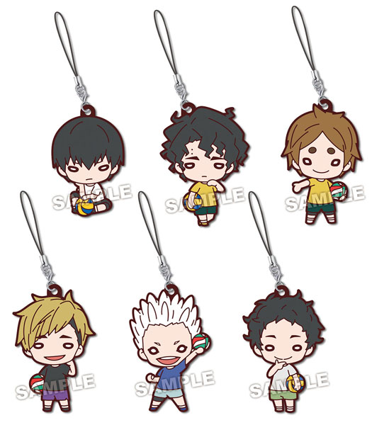 にとたん ハイキュー！！ 全日本ユース強化合宿 ラバーマスコット 6個