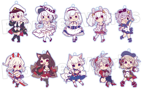 TVアニメ『アズールレーン』トレーディングラバーストラップ 10個入り