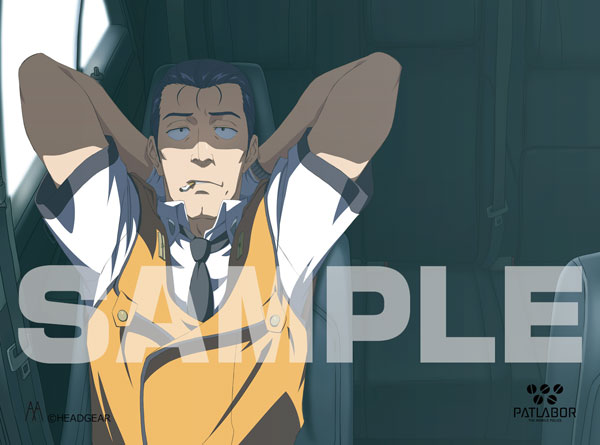 機動警察パトレイバー 車中キャンバスアート A [桜吹雪12より後藤隊長