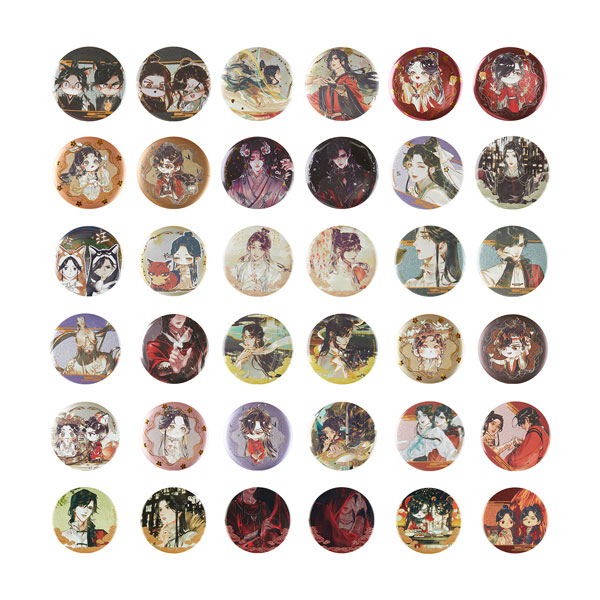 限定販売】漫画「天官賜福」ブリキ缶バッジ ブラインドボックス 36個