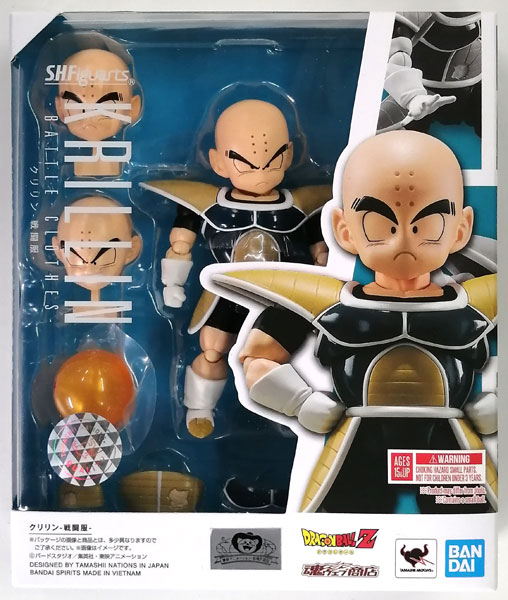 中古】(本体A/箱B)S.H.Figuarts ドラゴンボールZ クリリン-戦闘服- (魂