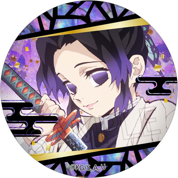 鬼滅の刃 螺鈿風シリーズ 缶バッジ 胡蝶しのぶ[ツインクル]《在庫切れ》