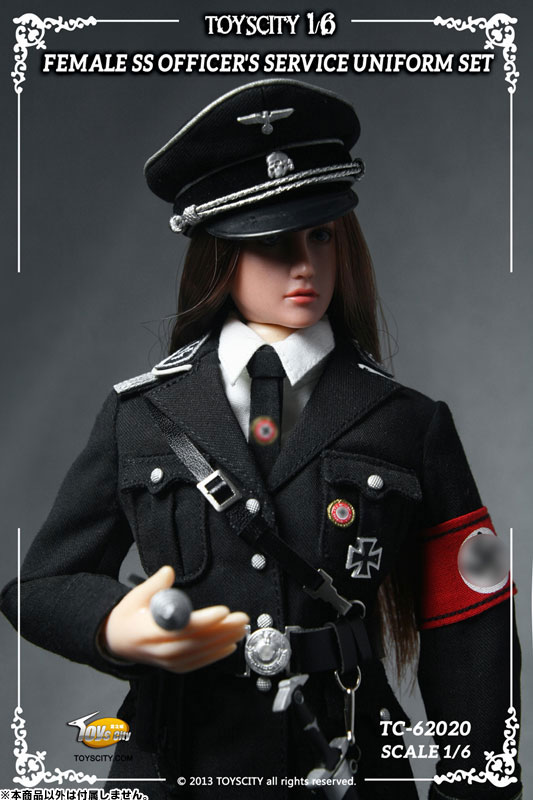 Toyscity 1/6 ドイツ ナチ党 武装親衛隊 女性将校 制服セット ブラック