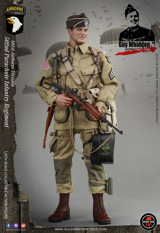1/6 第二次世界大戦 アメリカ軍 第101空挺師団 GUY WHIDDEN，II