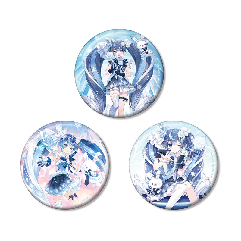 雪ミク miku 2018 メインビジュアル 缶バッジ byやすも 雪ミク miku