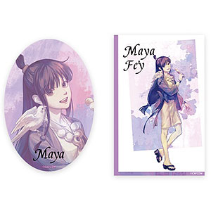 逆転裁判 動物シリーズ 缶バッジブロマイドセット 綾里千尋[KUMAGUZI