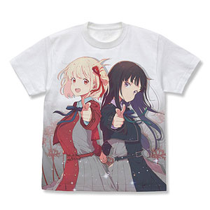リコリス・リコイル 千束＆たきな フルグラフィックTシャツ/WHITE-XL