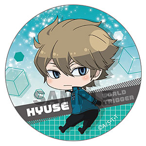 ワールドトリガー ふりむきゅん缶バッジ 空閑遊真[システムサービス