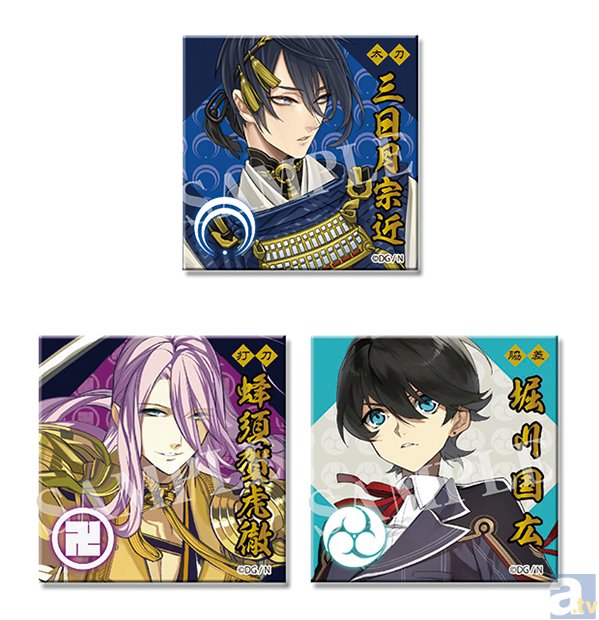 刀剣乱舞-ONLINE-」スクエア型缶バッジ2015年4月発売 | アニメイトタイムズ