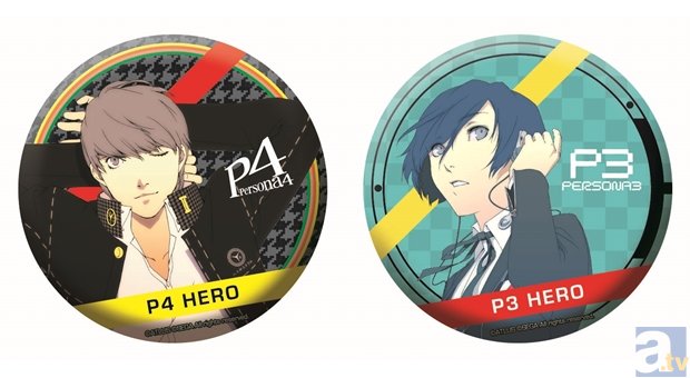 ペルソナ3』『ペルソナ4』ゲオ限定トレーディング缶バッジ発売