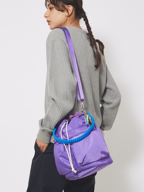 cheek/チーク】kinchaku code2WAY tote/巾着2WAYショルダーバック