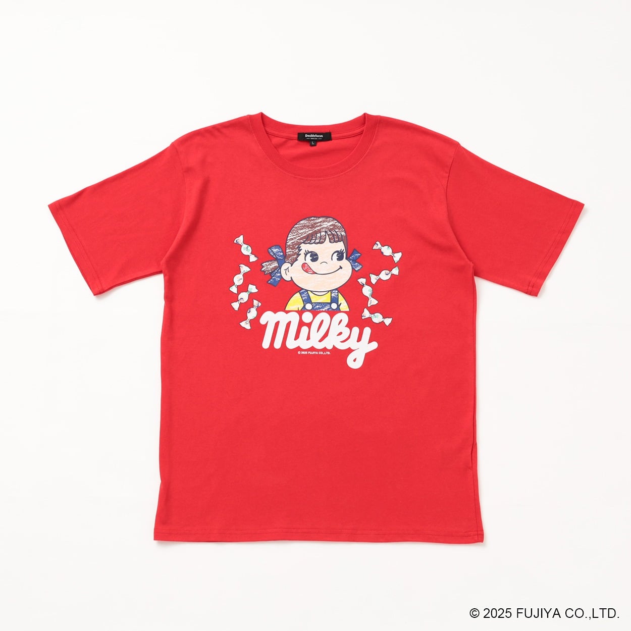 復刻企業コラボTシャツ[ミルキー] メンズ Doublefocus (ダブル