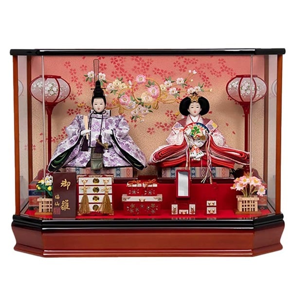 福仙 親王ケース飾り「かんな」 4532365233091 ひな人形 雛人形 RKT