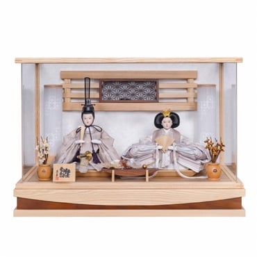 寿慶 親王ケース飾り「清光明雅」 4944358169728 ひな人形 雛人形