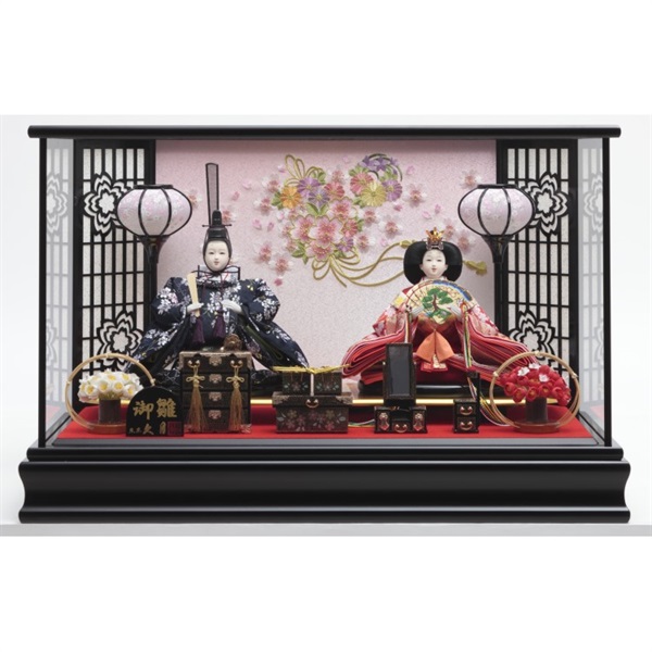 完売】久月 親王ケース飾り「紗菜」 4960282394296 ひな人形 雛人形