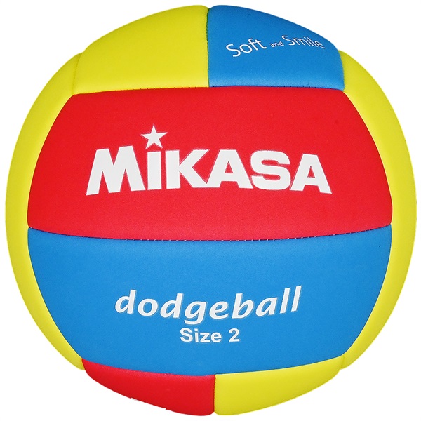 ミカサ スマイルドッジボール2号球 TPE素材 マシン縫い イエロー