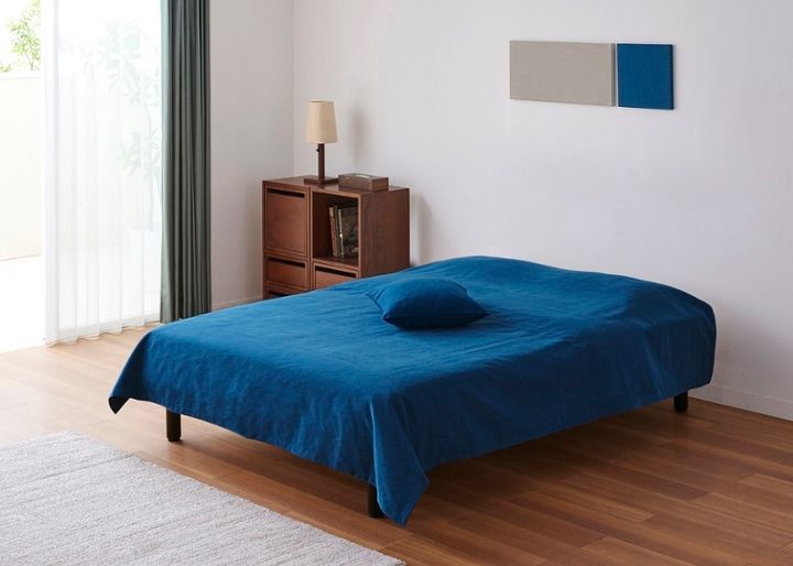 ベッドスプレッド (オルリー)～鮮やかな発色と、さらりとした肌触りが