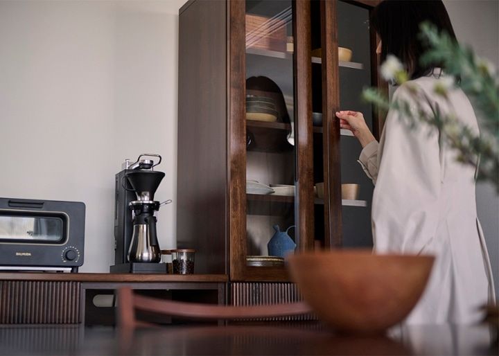 レン・キッチンカウンターv02 870 ～食器棚(カップボード)・キッチン