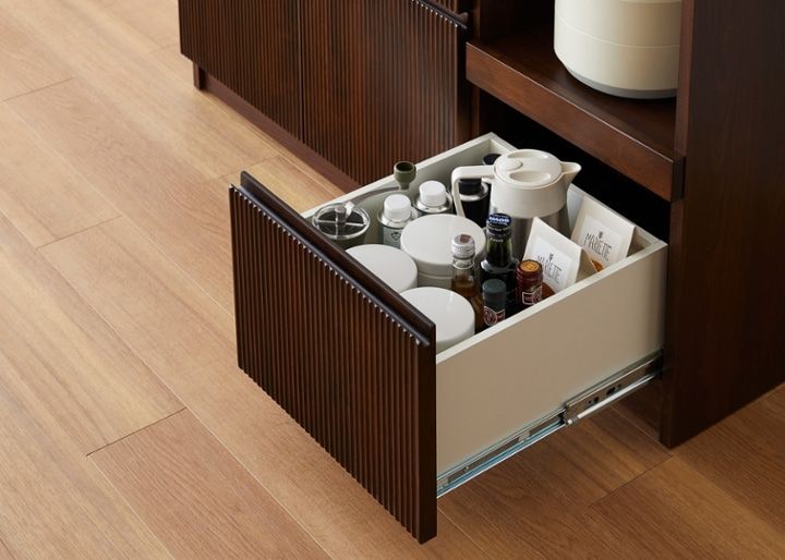 レン・キッチンカウンターv02 1200 ～食器棚(カップボード)・キッチン