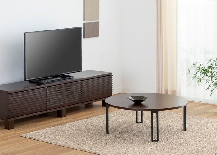 ラウンド・ローテーブル 900～丸い円形ローテーブルを和モダンに