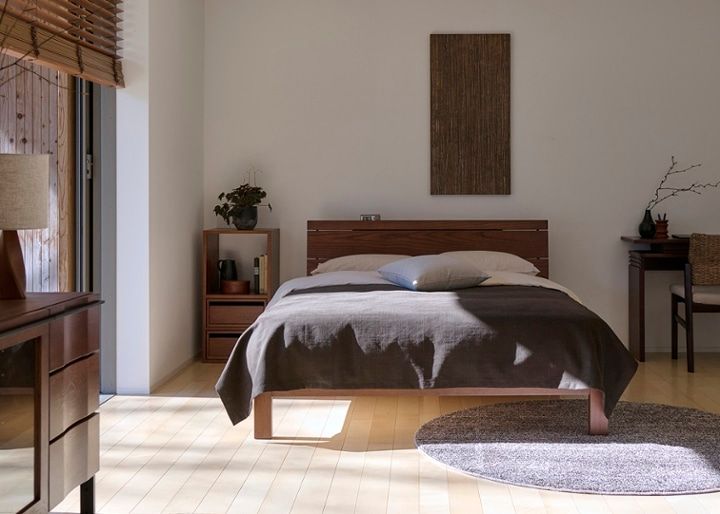ムク・ベッド ～無垢材の癒し、心地良い眠りをもたらす～ | a.flat 風