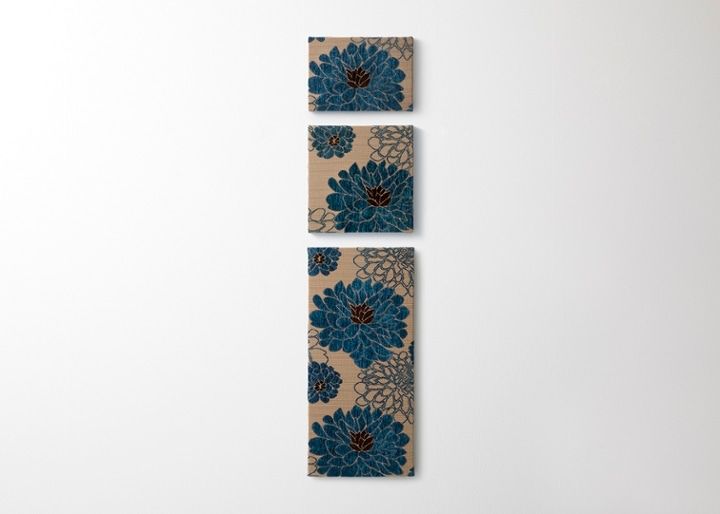 ファブリックパネル (シーサイドブルー)～美しいブルーの移ろいを描い