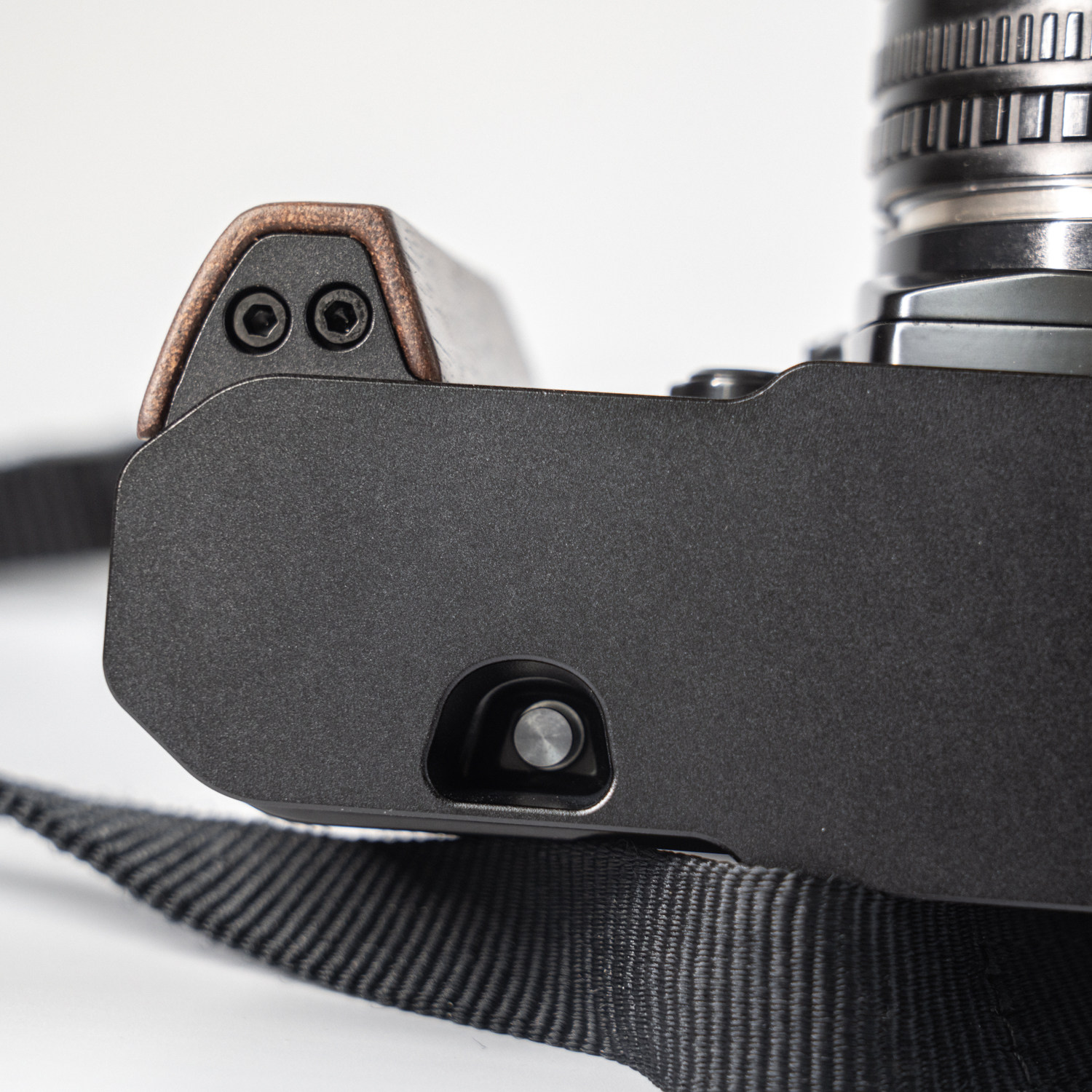 Wood L Hand Grip For Nikon FM2 FM3A FM FE FE2 Camera Aluminum