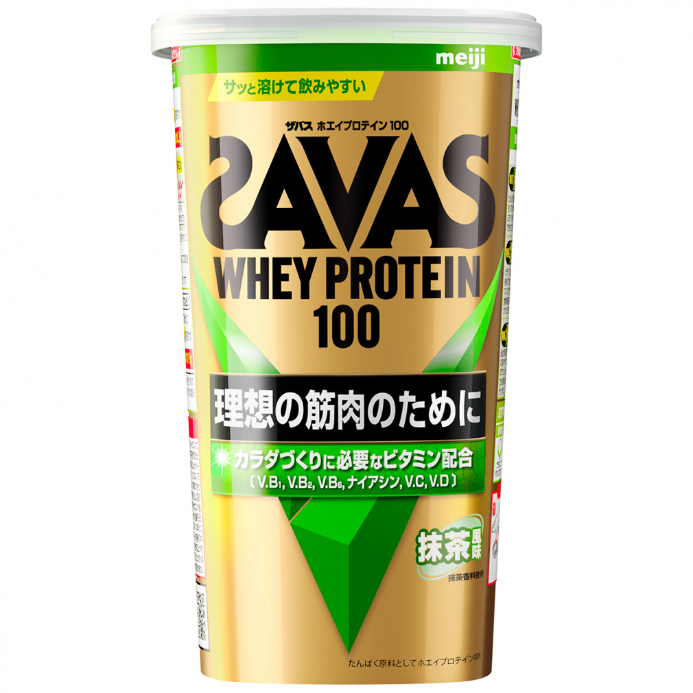 ザバス ホエイプロテイン100 抹茶風味 280g CZ7464 2631746 WHEY