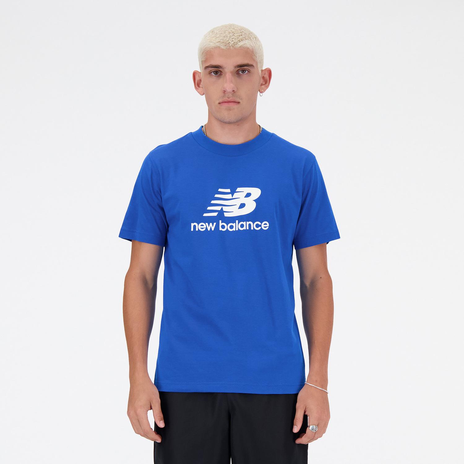 New Balance】 ニューバランス M NB Stacked Logo Tシャツ ショート
