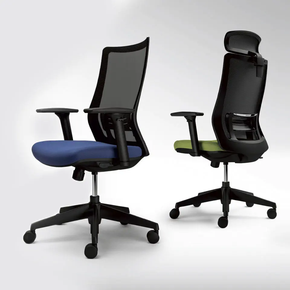 現代風チェア - PORTONE - Okamura - 布製 / 肘掛け付き