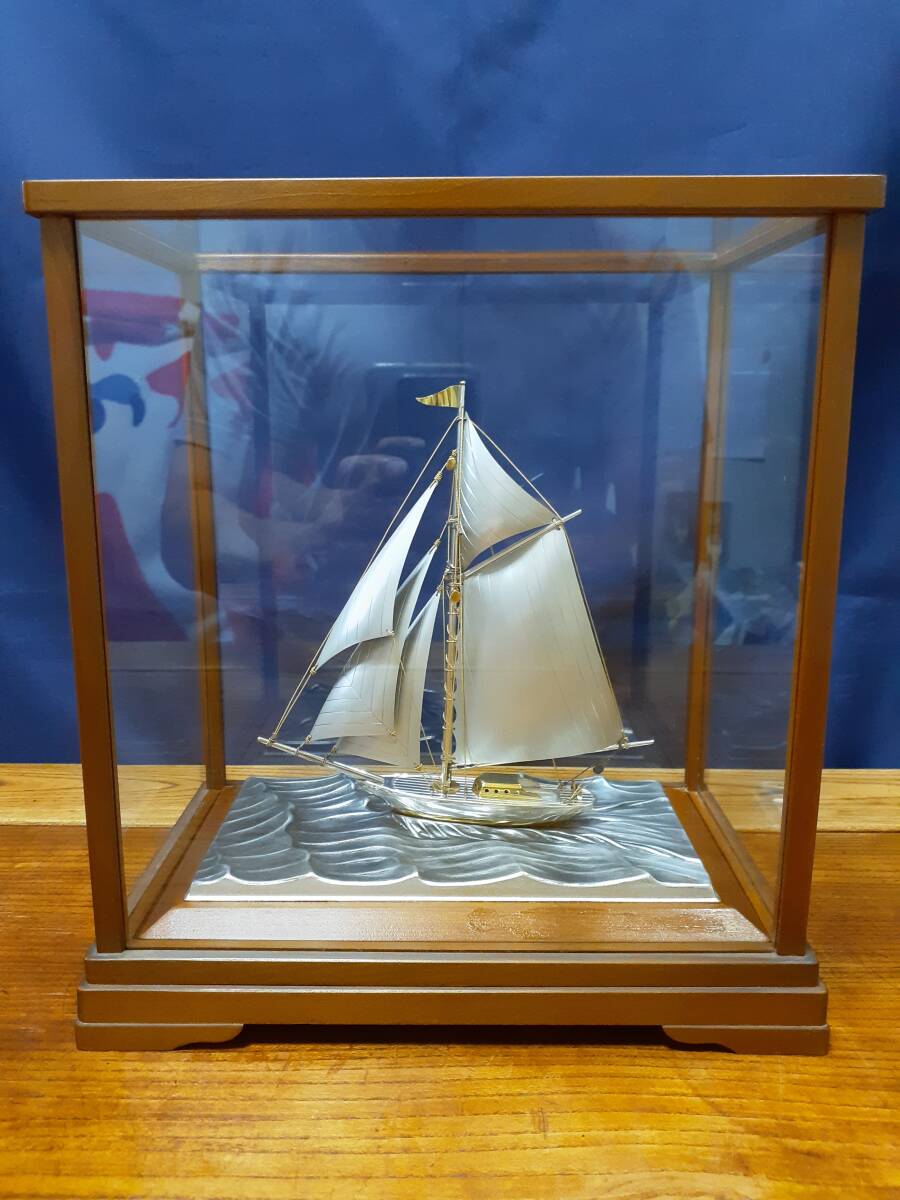 武比古 銀製ヨット 2本マスト 4号 No.4 スターリングシルバー ヨット