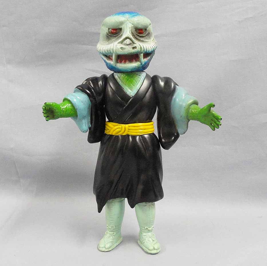 中古】当時物 旧バンダイ 鬼火まむし スタンダード 怪人 ソフビ 変身