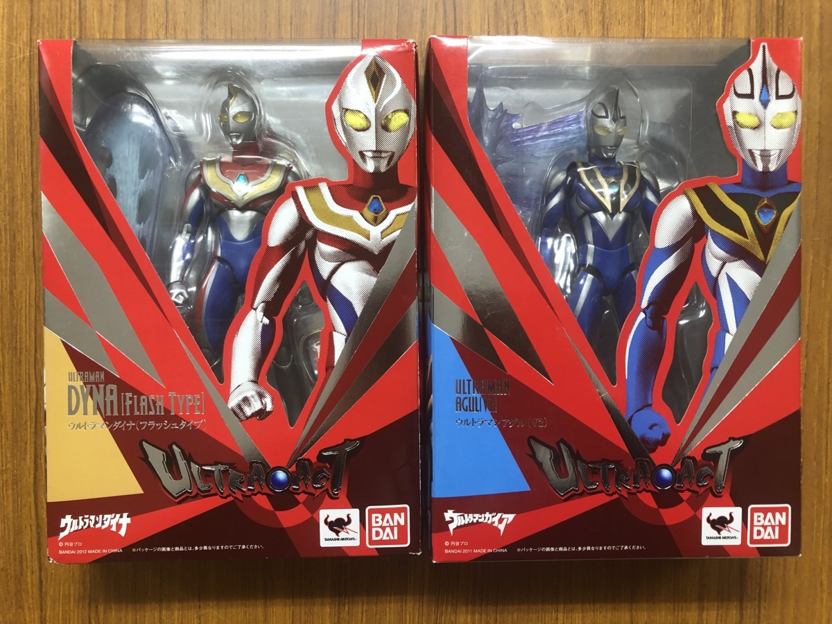 ULTRA-ACT ウルトラマンアグル (V2)+ ウルトラマンダイナ (フラッシュ